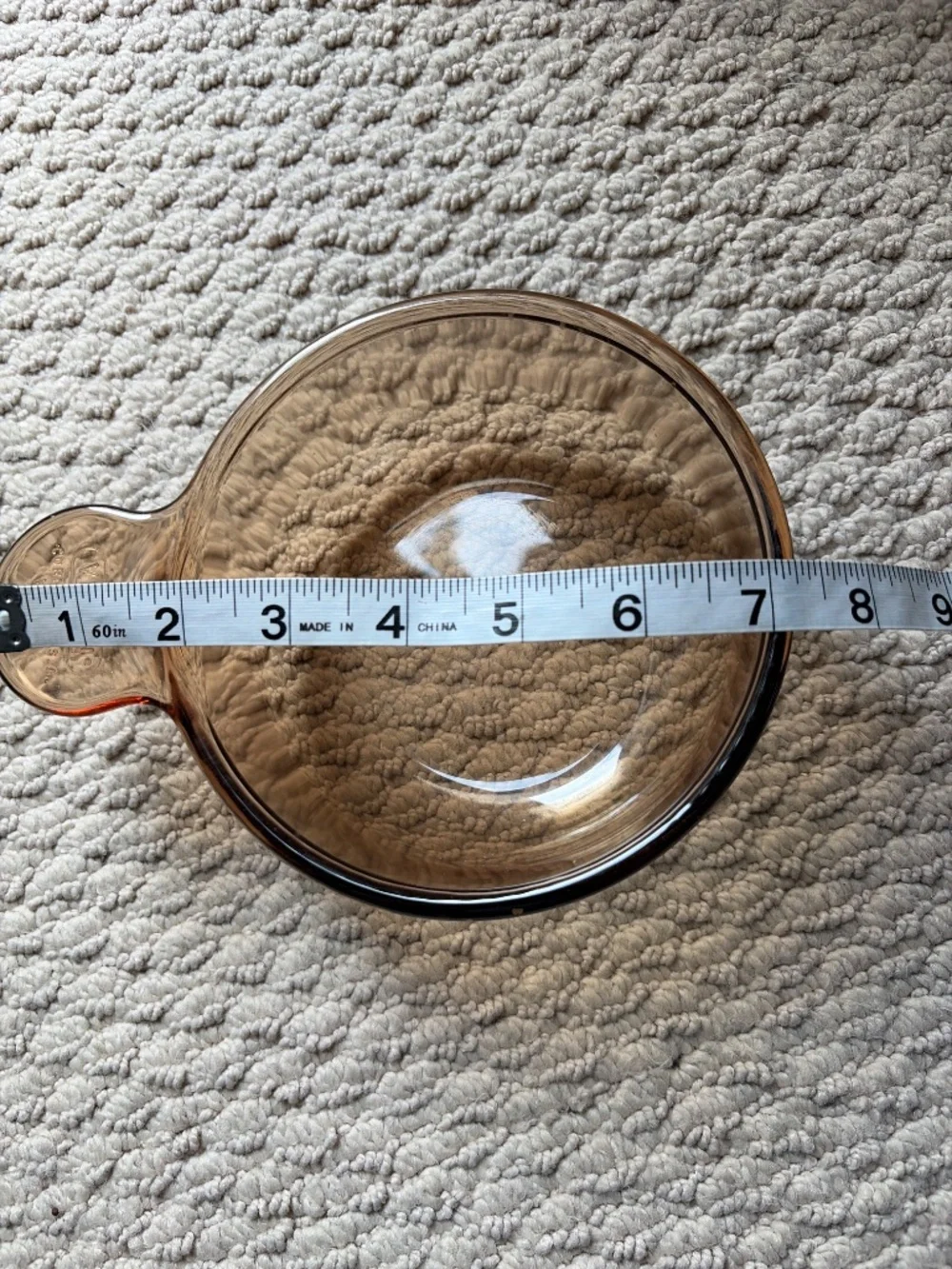 Vision Corning USA Amber Glass Bowl VGC